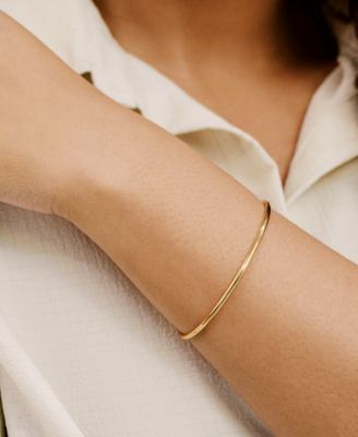 Crystal Shapes 18k Gold Plated Bracelet Cuff