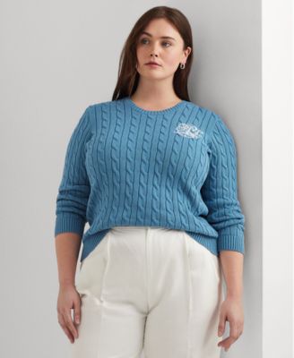 Lauren Ralph Lauren - Plus Size Cable-Knit Sweater