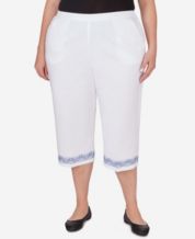 Avenue Plus Size Cotton Cinch Capri Pants - Macy's