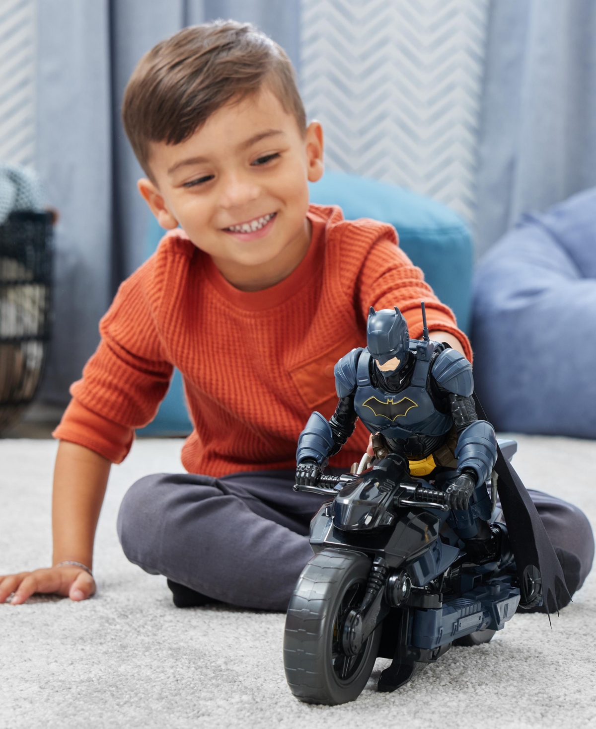 Batman Batcycle, Converting 2-in-1 Batcycle Batglider, Figure Compatible - Multi-Color