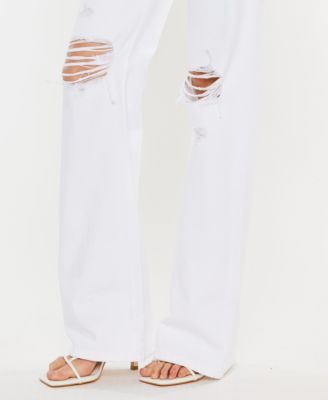 Women's Ultra High Rise Distressed 90s Flare Jeans