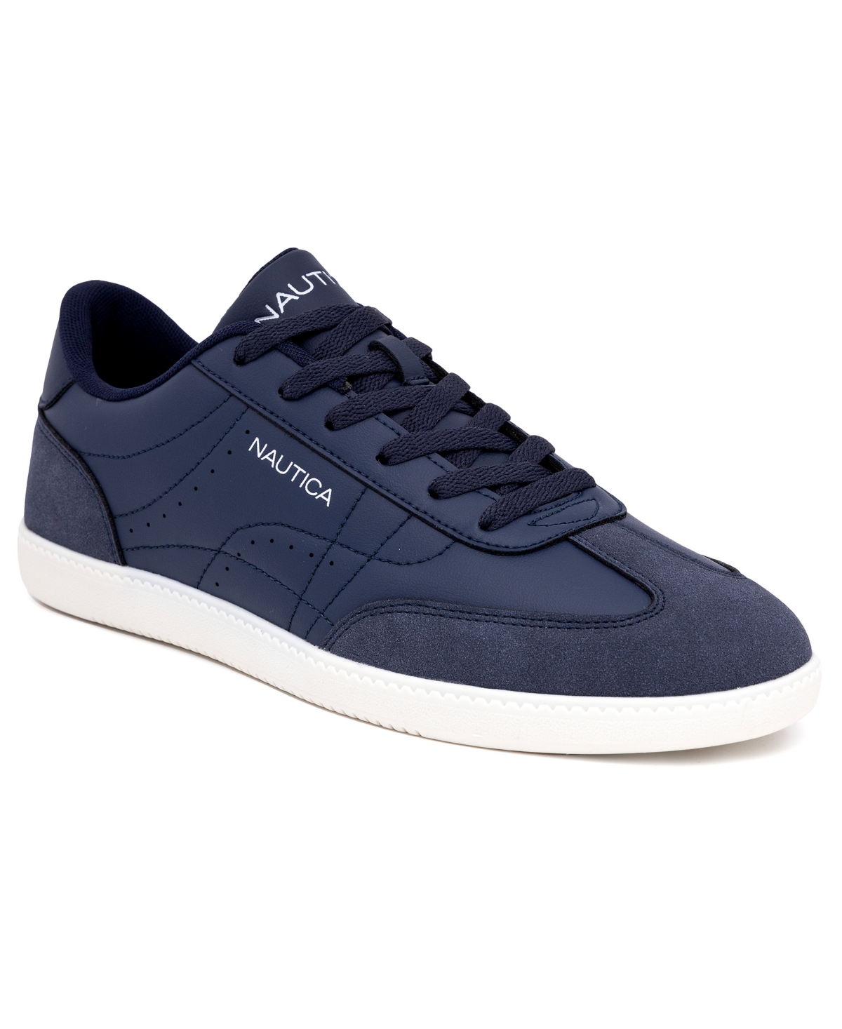 Nautica Men's Iod Lace Up Court Sneakers In Navy Mix