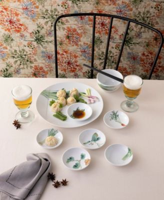Kyoka Shunsai Set of 6 Small Plates, 3.75"