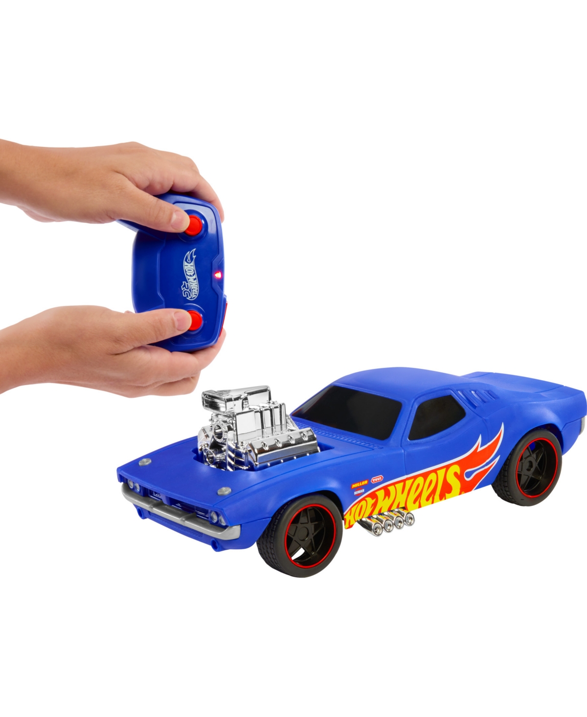 Shop Hot Wheels 1:16 Scale Rc Rodger Dodger Usb-rechargeable Toy Car, Battery-operated Remote Control In No Color