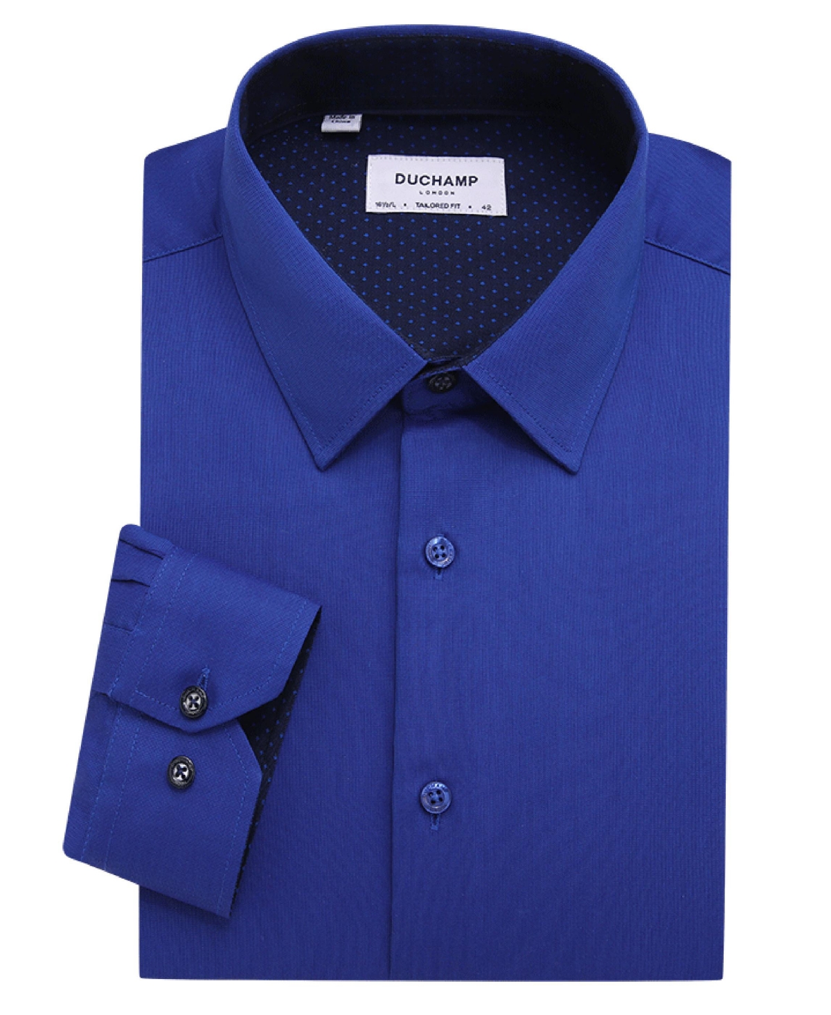 Men's Solid Dress Shirt - Royal blue