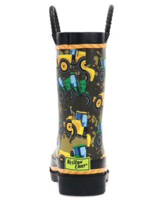 Toddler Little Boy's and Big Boy's Tractor Tough Rain Boot