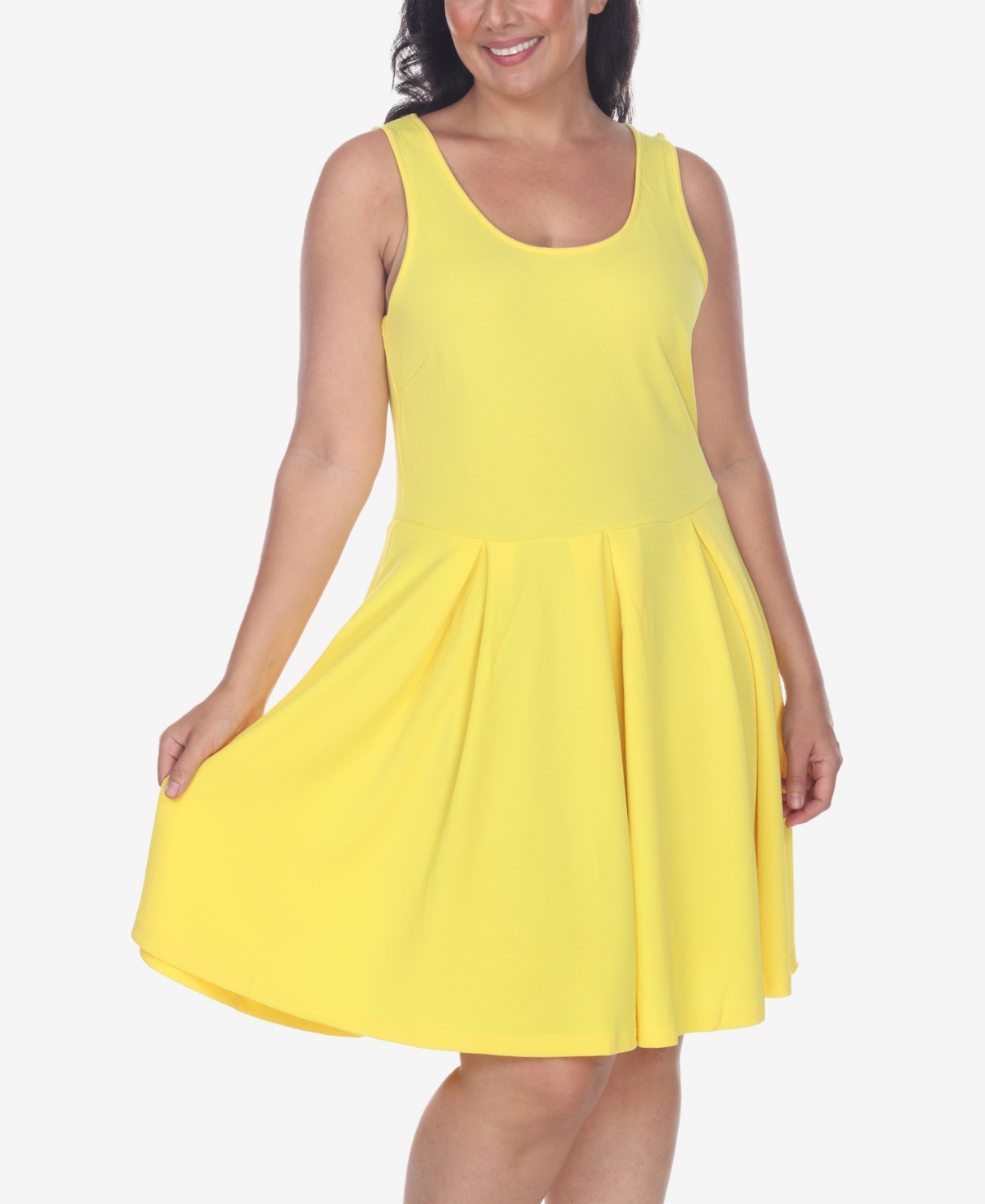White Mark Plus Size Crystal Dress