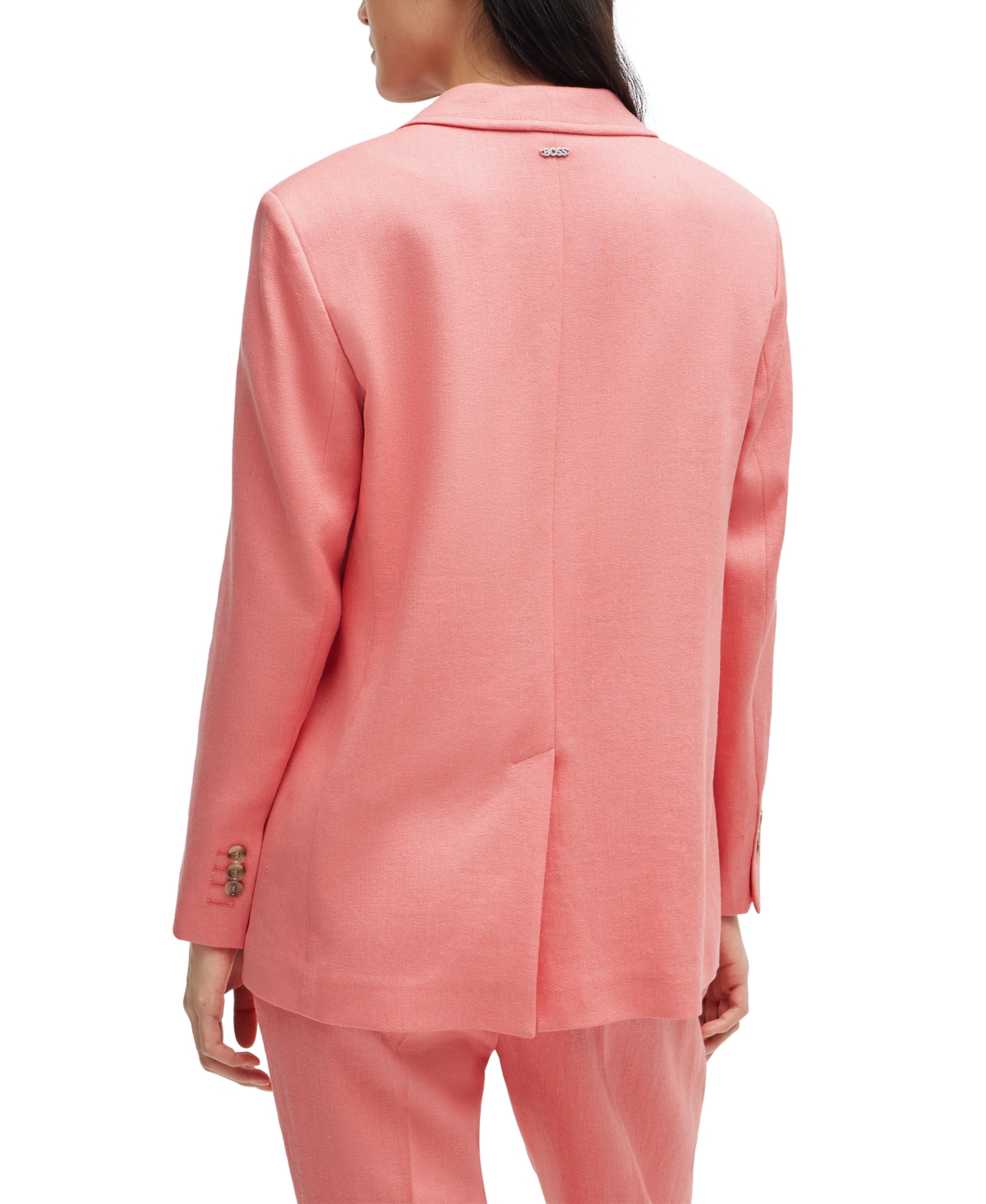 Hugo Boss Boss By  Women's Relaxed-fit Jacket In Open Pink