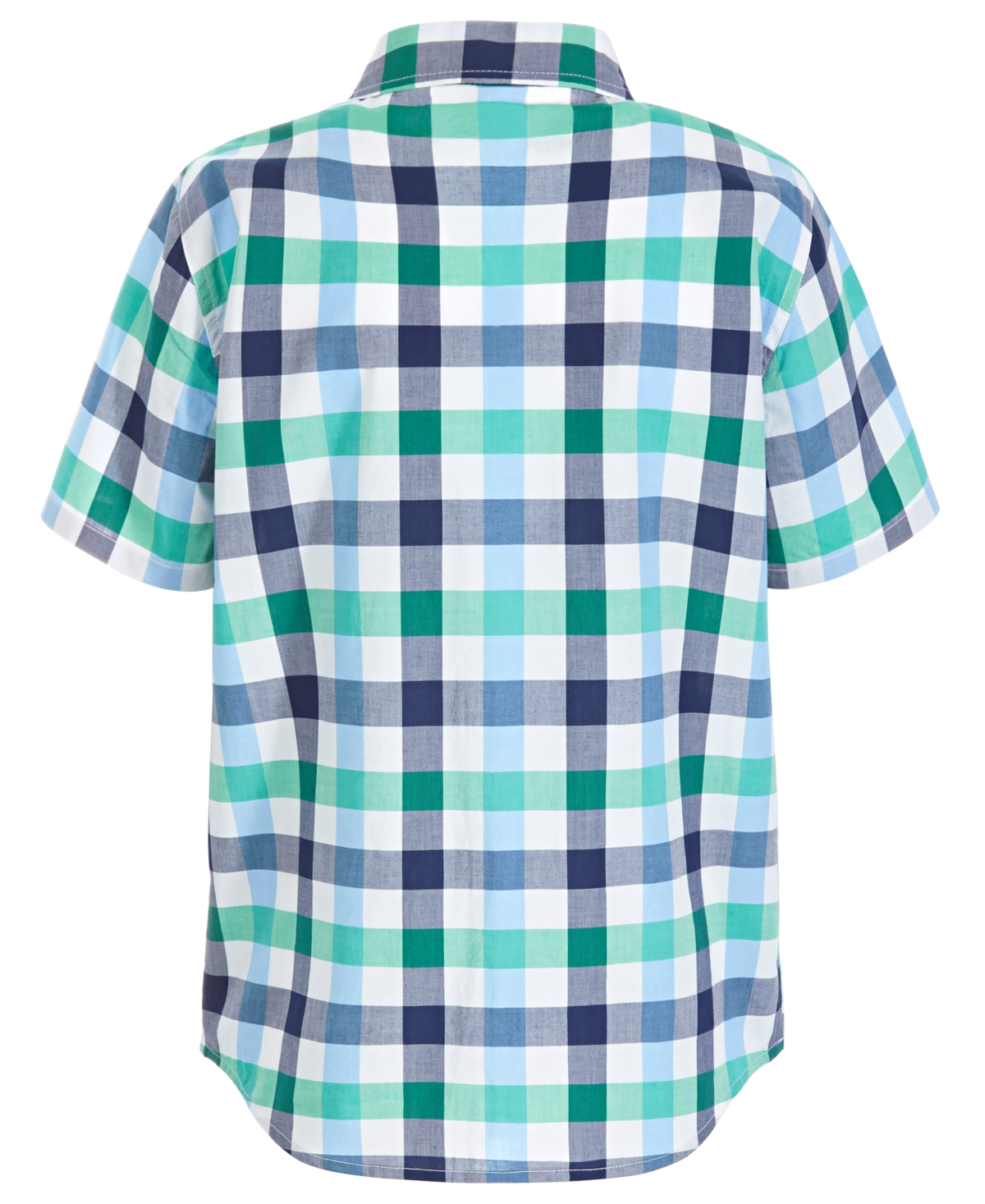 Epic Threads Big Boys Short-Sleeve Cotton Checkered Shirt, Created for Macy's