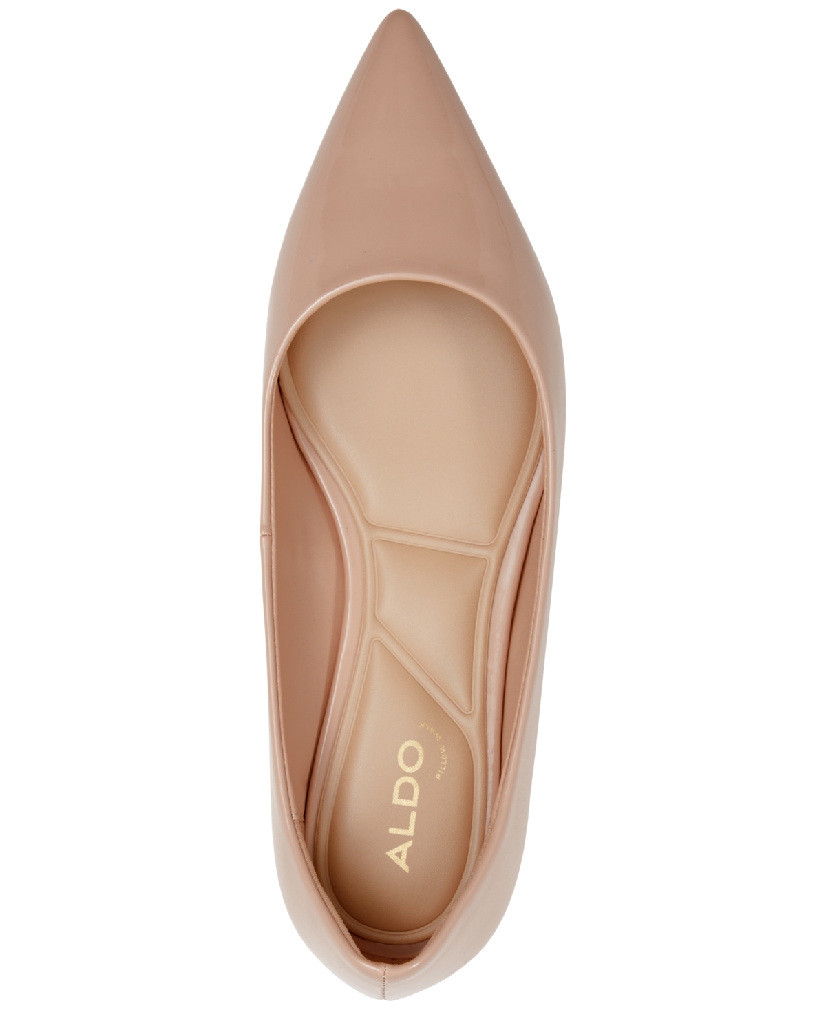 Shop Aldo Women's Stessyflat Pointed-toe Ballet Flats In Black Patent