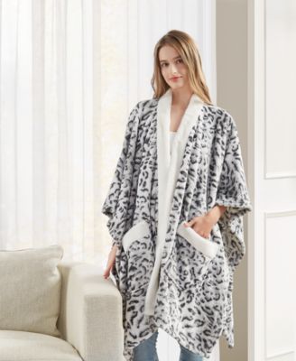 Cozy Plush Printed Wrap, 50" x 70", Exclusively at Macy’s