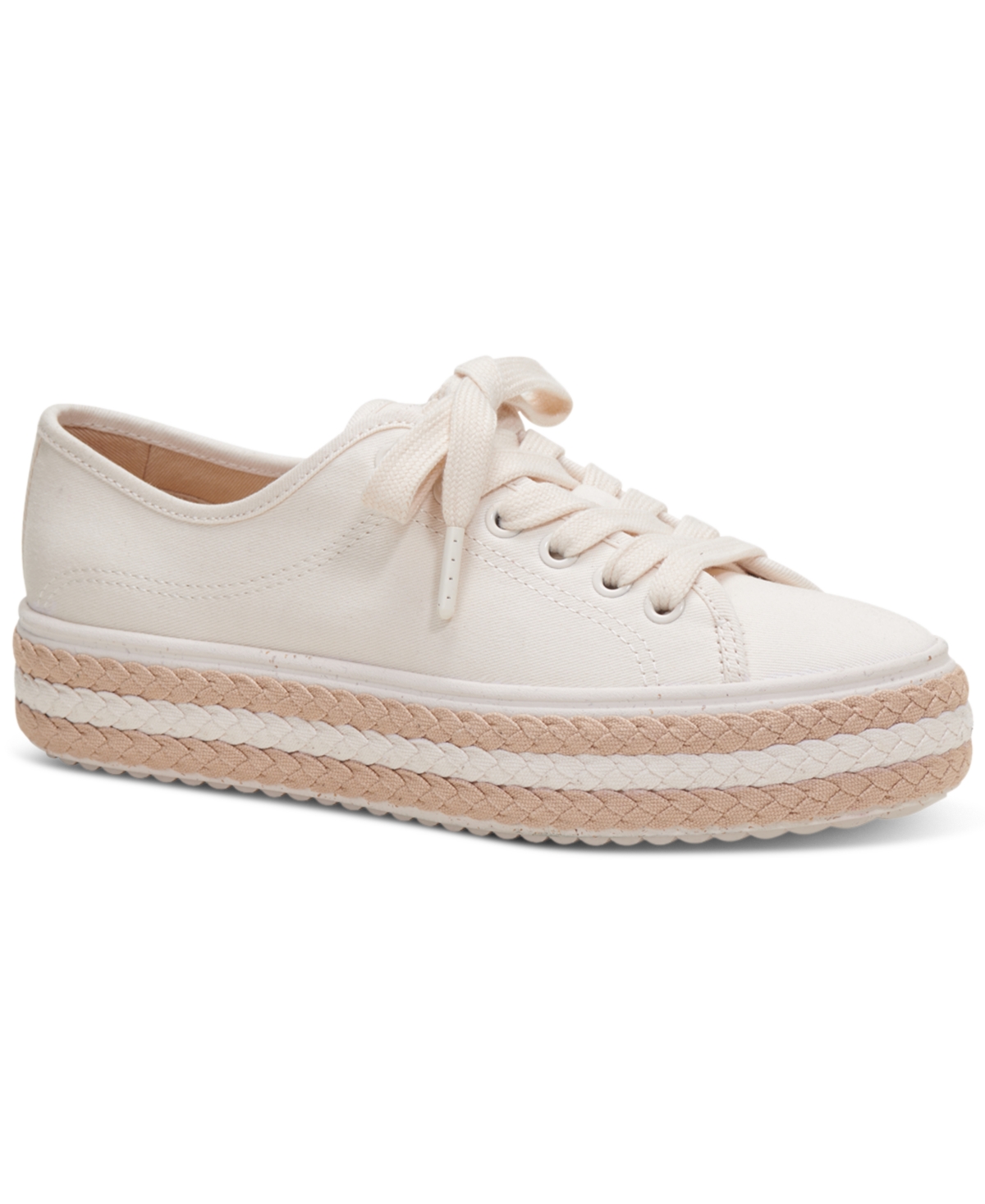 Shop Kate Spade Women's Taylor Lace-up Low-top Sneakers In Cream