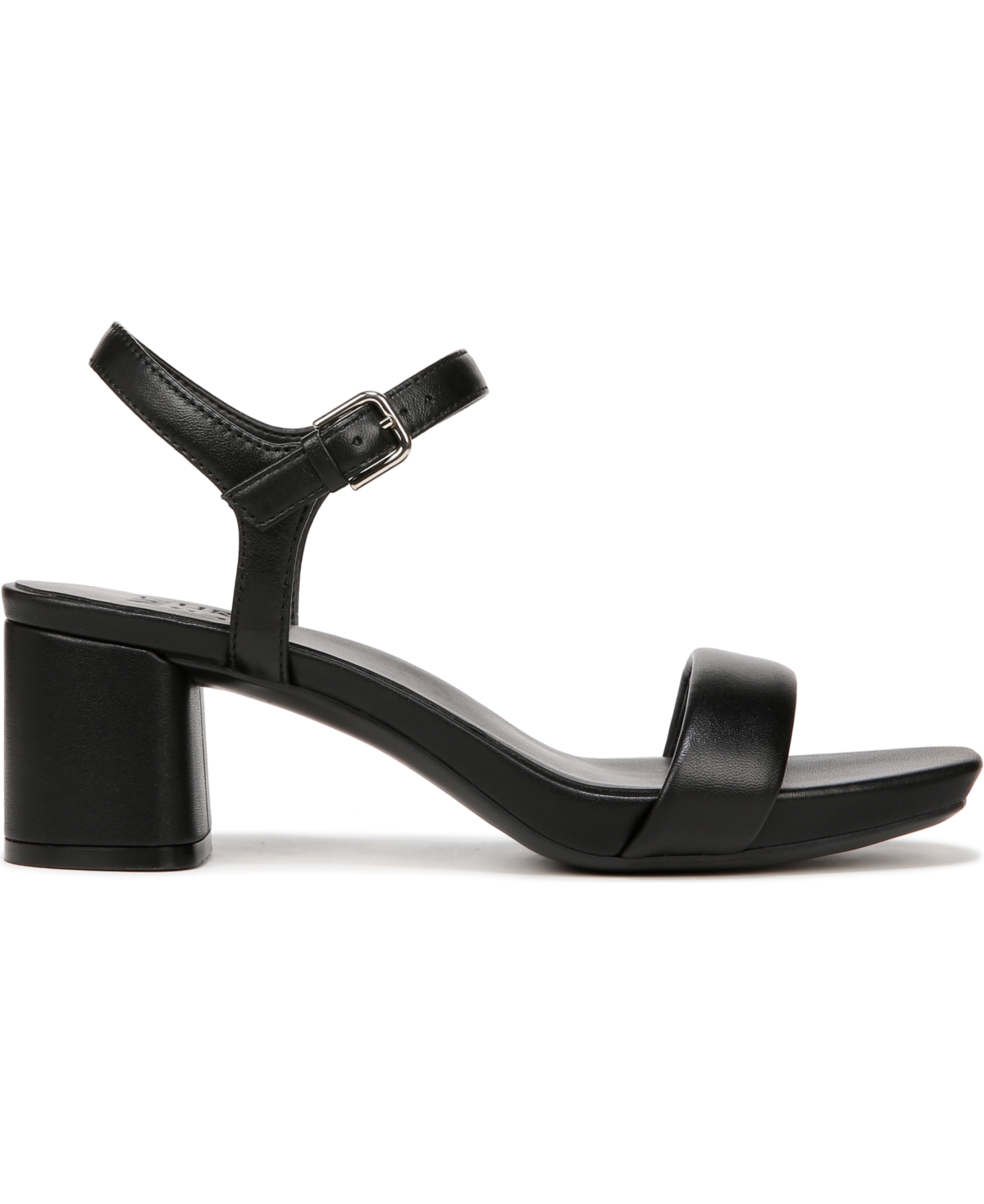 Naturalizer Izzy Ankle Strap Dress Sandals Black Leather Smart Closet