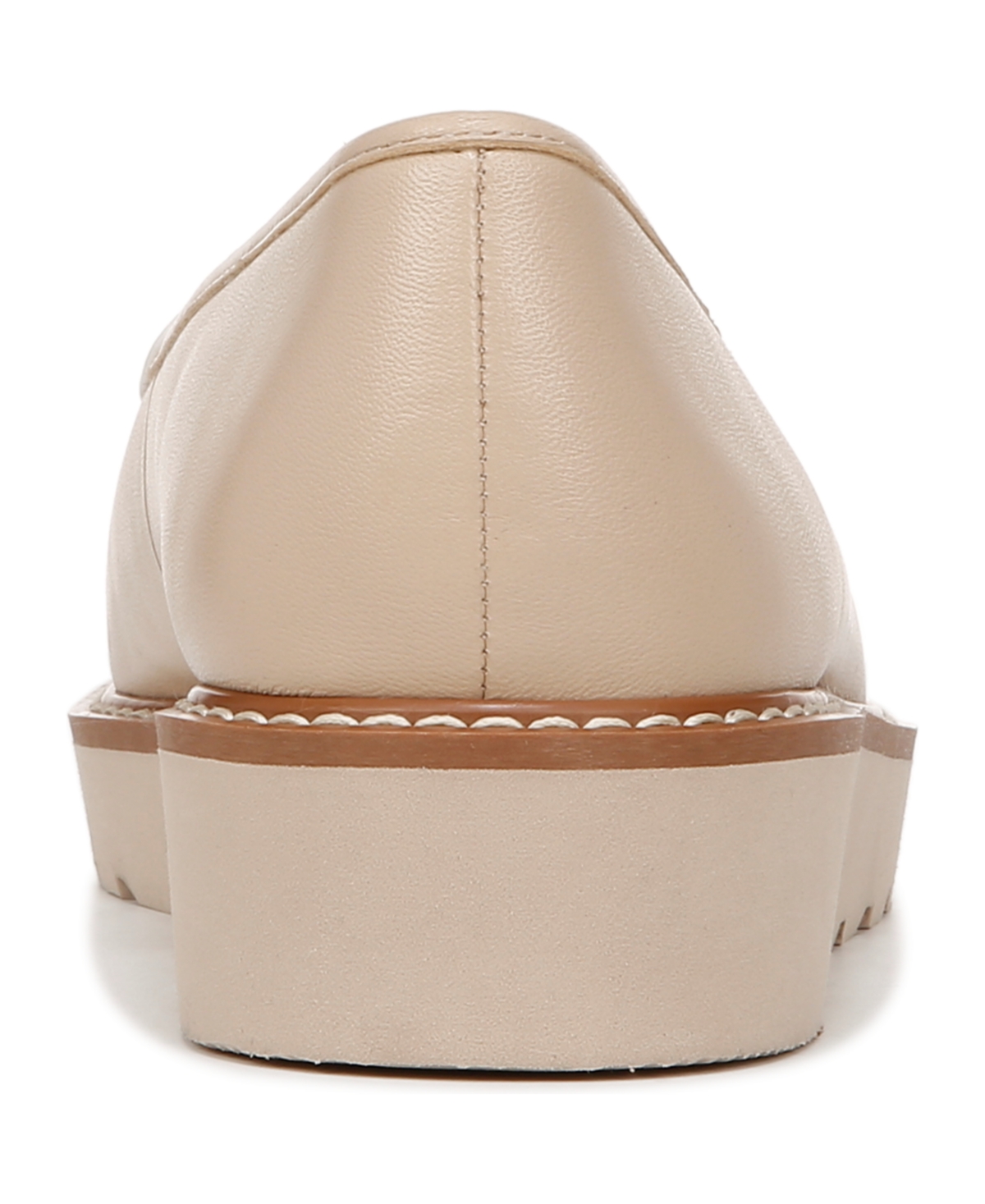 Naturalizer Adiline-Bit Lug Sole Loafers -White Leather