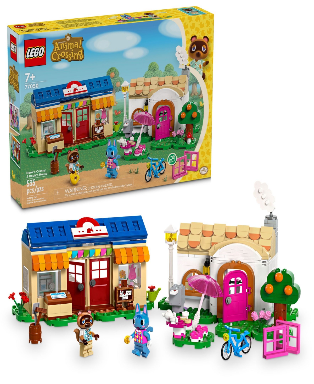 Lego Animal Crossing Nook's Cranny Rosie's House 77050 Toy Building Set, 535 Pieces In Multicolor