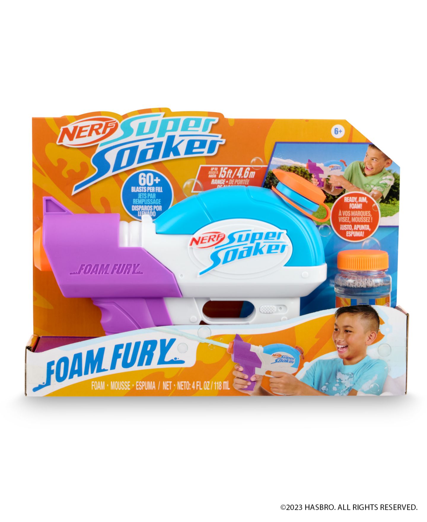 Детская игрушка Nerf Super Soaker Foam Fury Blaster by WowWee — фото 3