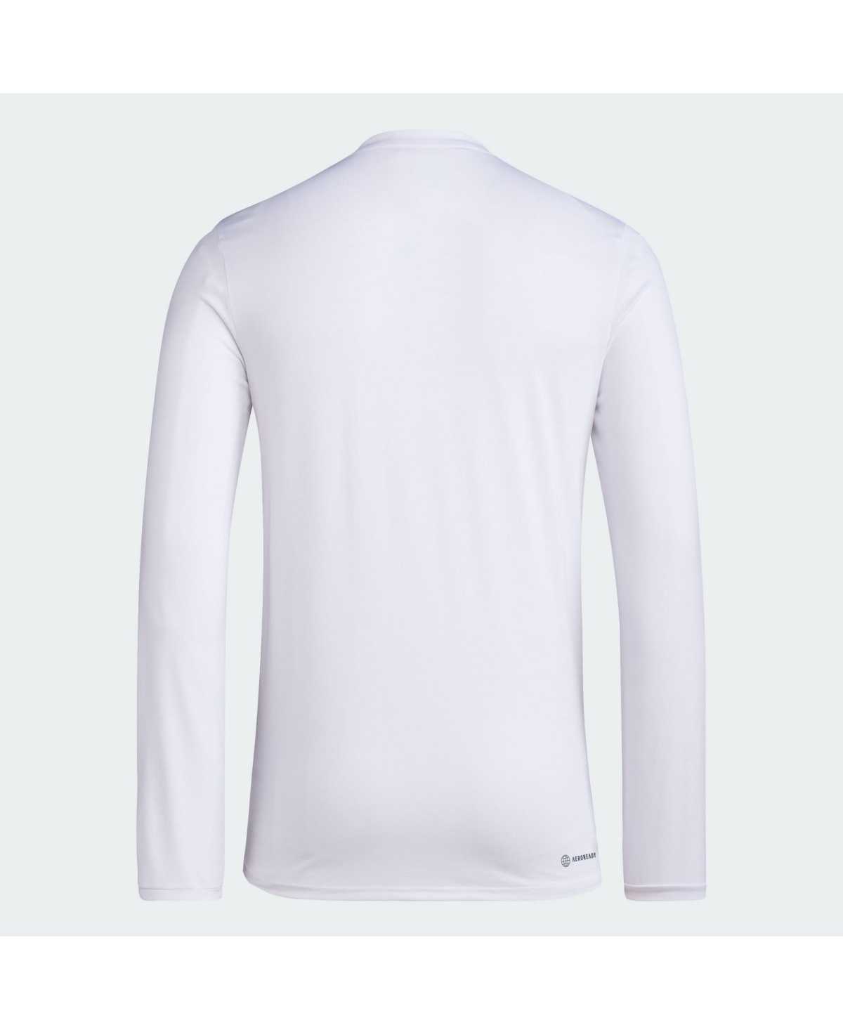 Men's adidasKansas Jayhawks 2024 On Court Bench Long Sleeve T-shirt - White