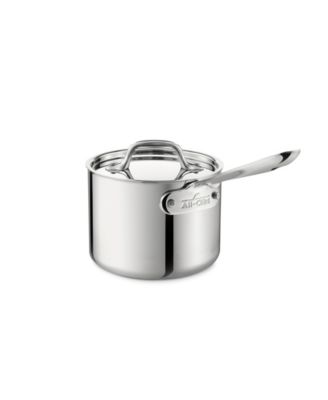 All-Clad - Stainless Steel Covered Saucepan, 1.5 Qt.
