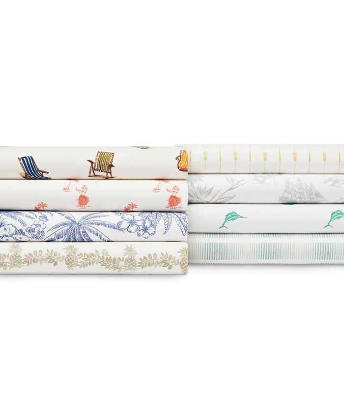 Tommy Bahama Home Tommy Bahama Beach Chairs Cotton Percale 4 Piece