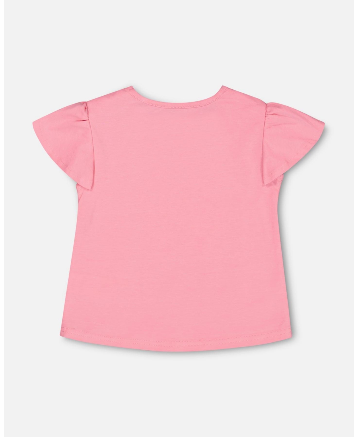 Deux par Deux Baby Girls Baby Cotton Jersey Top- Bubble gum pink