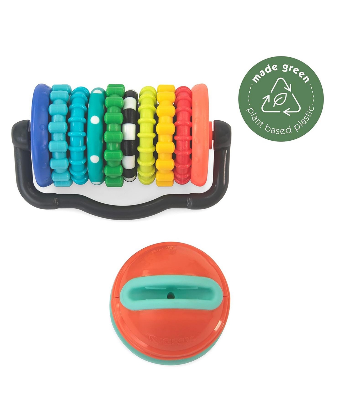 Sassy Eco Rings Around Tray Toy, Made with Plant-Based Plastic, 6+ Months - Assorted Pre-Pack