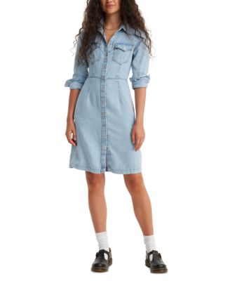 Levi s Women s Otto Western Button Front Denim Dress Macy s