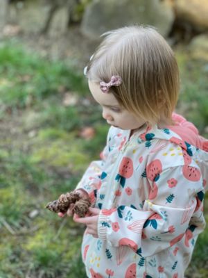 Toddler Girls Fleece Lined Windbreaker Rain Jacket