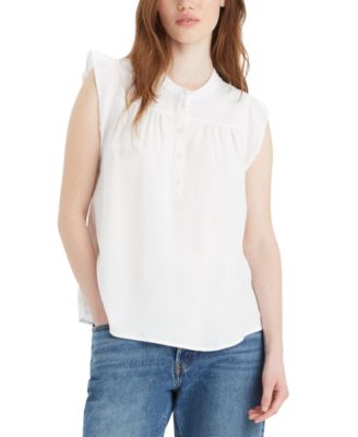 Levi's - Women's Jace Sleeveless Partial-Button-Front Blouse