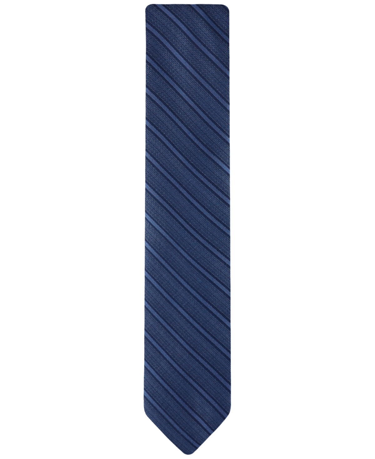 Shop Calvin Klein Men's Bass Stripe Tie In Navy