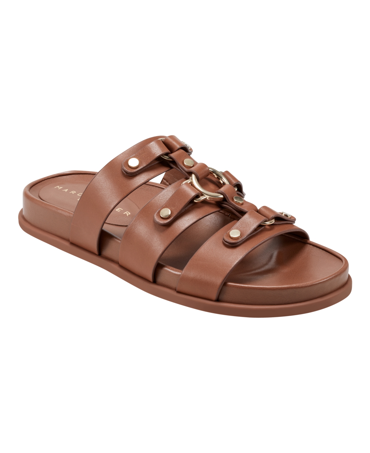 Marc Fisher Ltd Women's Verity Slip-On Strappy Casual Sandals