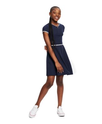 Toddler Girls Quarter Zip Dress