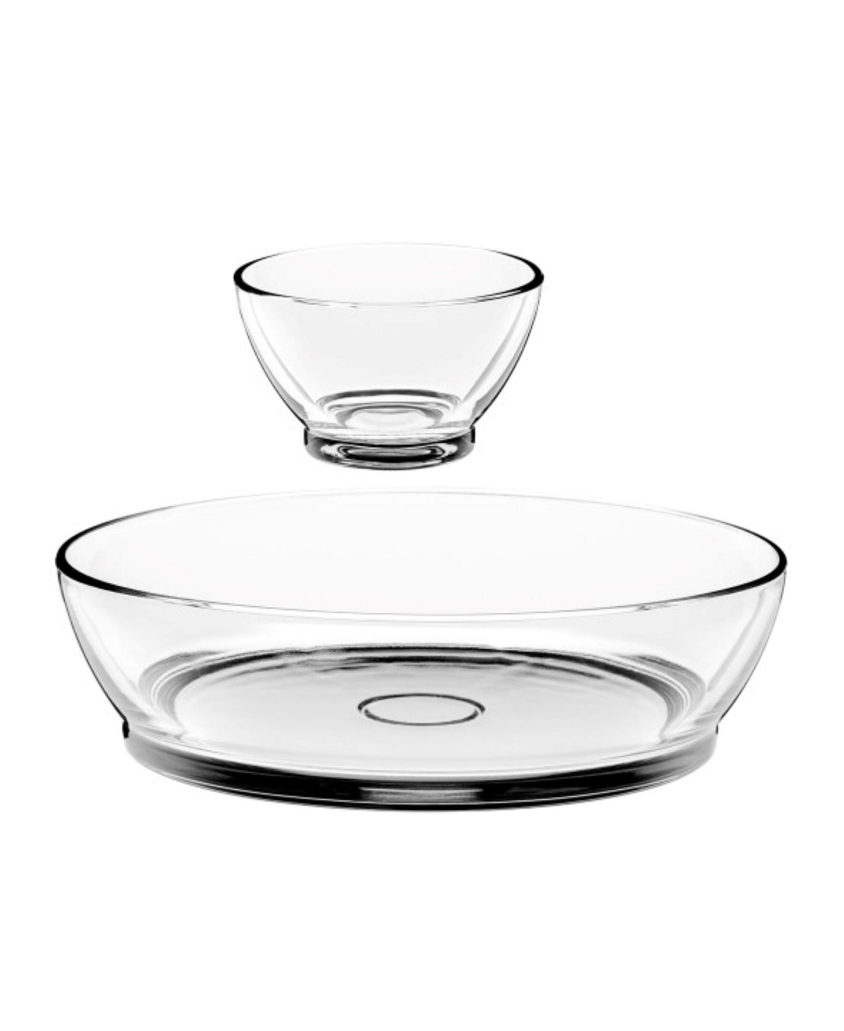 Anchor Hocking Whitman Chip And Dip Set In Clear