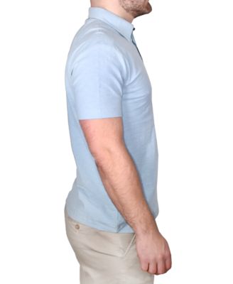 Men's Garment-Dyed Slub Knit Polo