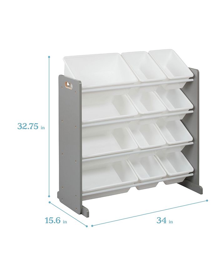 ECR4Kids 4Tier Organizer with 12 Bins, Toy Storage Macy's
