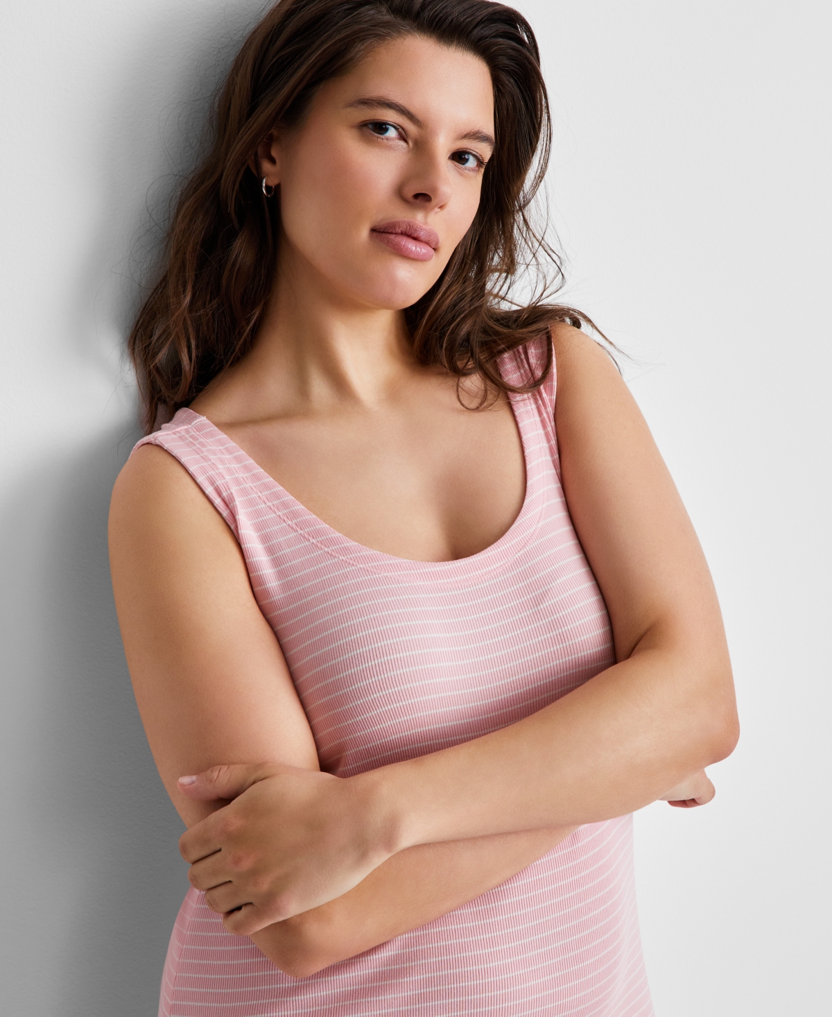 State of Day Women's Ribbed Modal Blend Tank Nightgown Xs-3X, Created for Macy's