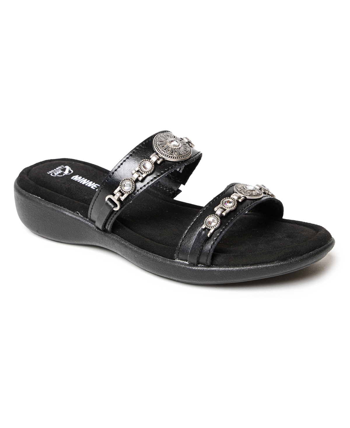 Women's Brenn Embellished Slide Sandals - Black