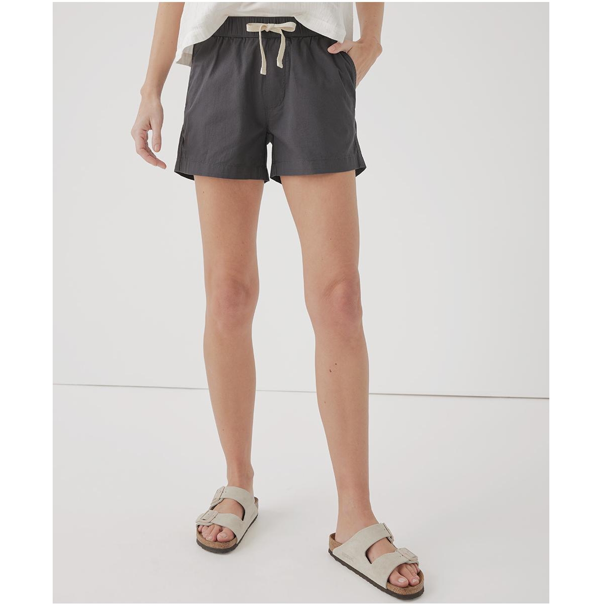 Cotton Classic Woven Twill Drawstring Short - French navy