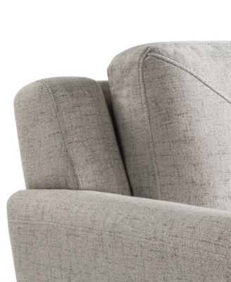 56.3" Polyester Harvard Loveseat with Curved Arms