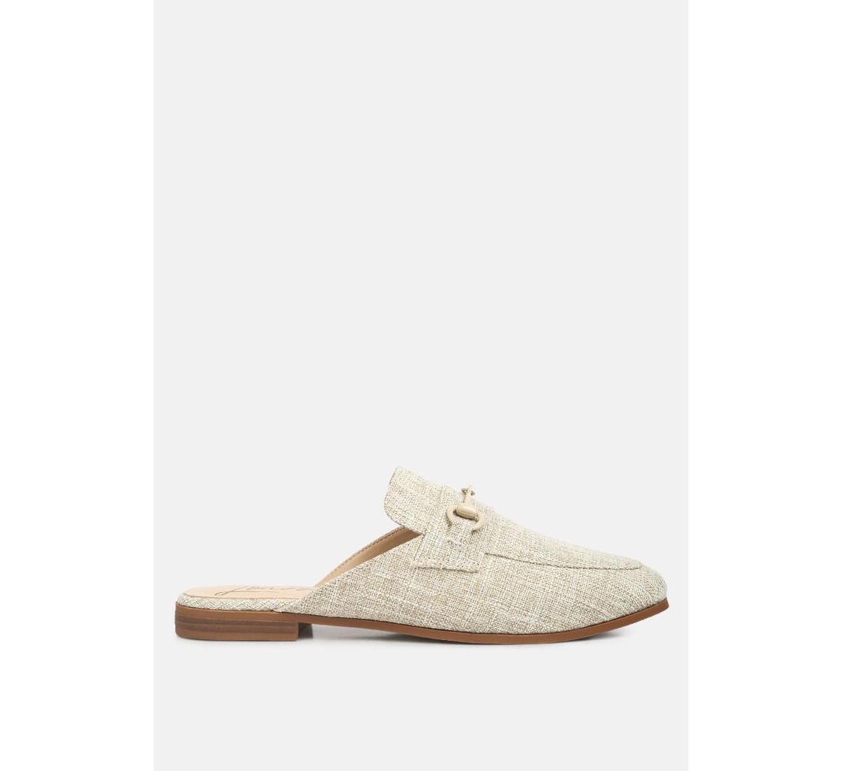 akua horsebit embellished Mules - Beige