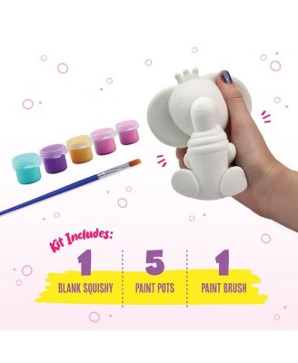 Elephant Squishy Painting Kit - Squishy Toys for Kids, Squishies for Kids - Slow Rise Squishy Animals - Ideal Arts and Crafts, Gifts for 8-12, Girls & Boys, Easter Basket Stuffers