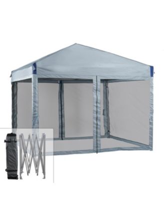 Pop Up Canopy Tent with Removable Mesh Sidewalls, Portable Instant Shade Canopy with Roller Bag