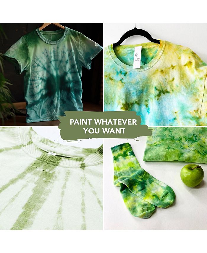 Doodle Hog Olive, Teal & Green Tie Dye Colors Tie Dye Kit Custom