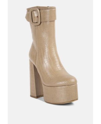 Womens Bumpy Platform Bootie