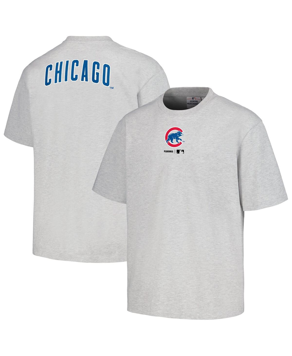 Men's Pleasures Gray Chicago Cubs Mascot T-shirt - Gray