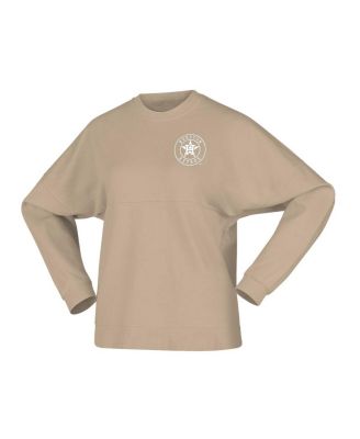 Women's Tan Houston Astros Branded Fleece Pullover Sweatshirt