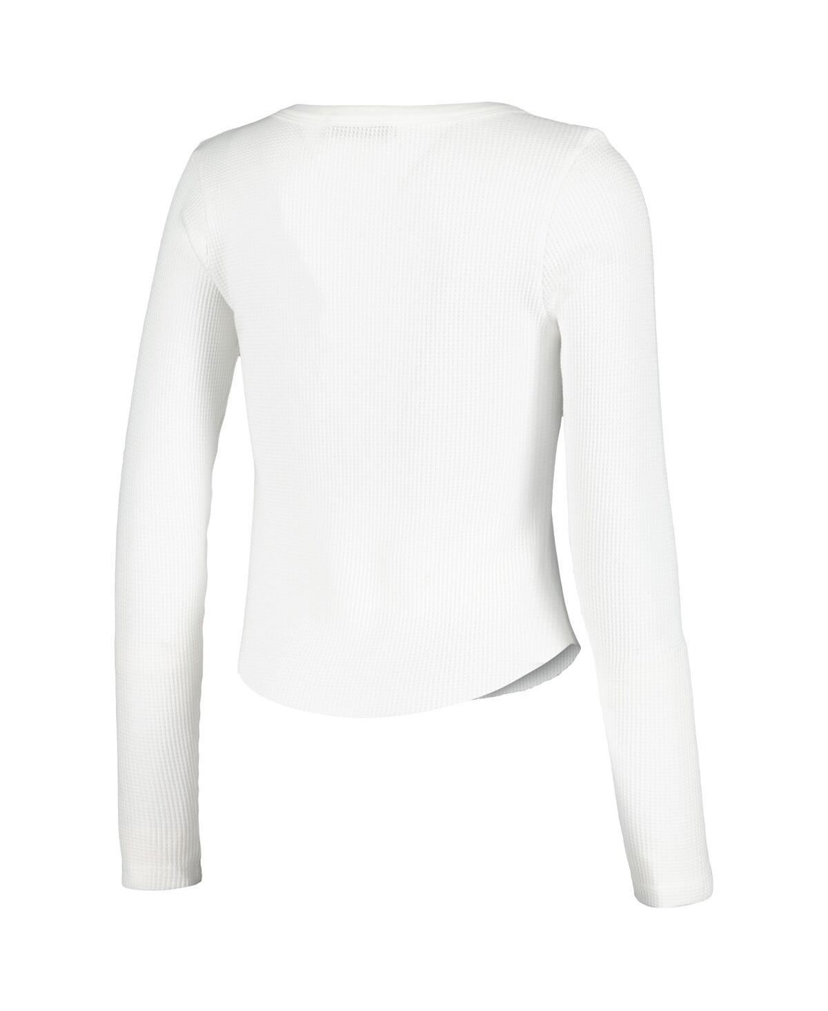 Shop Daydreamer Women's  White Stevie Nicks Bella Donna Raw Thermal Long Sleeve T-shirt