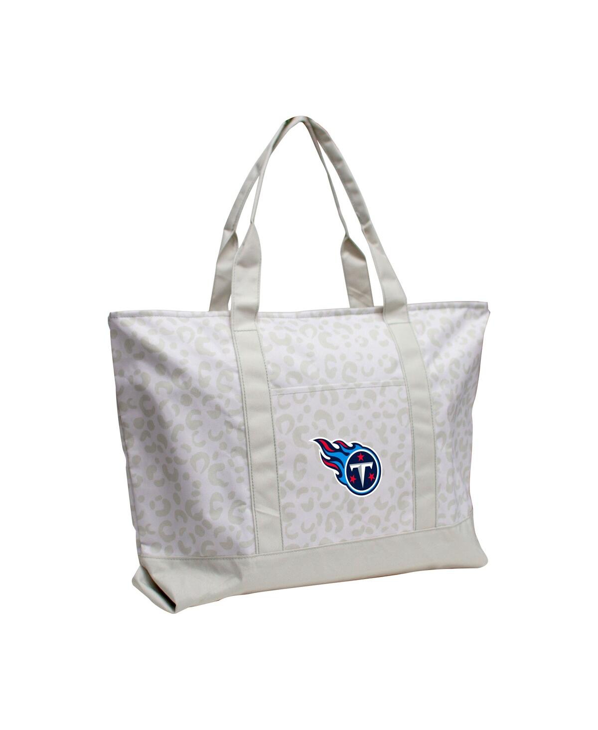Women's Tennessee Titans Leopard Pattern Tote - Gray