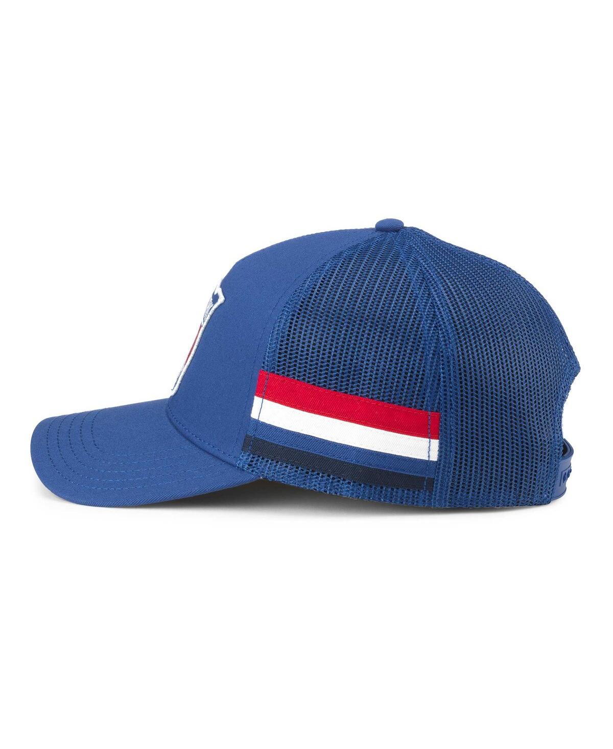 Shop American Needle Men's  Blue New York Rangers Hotfoot Stripes Trucker Adjustable Hat
