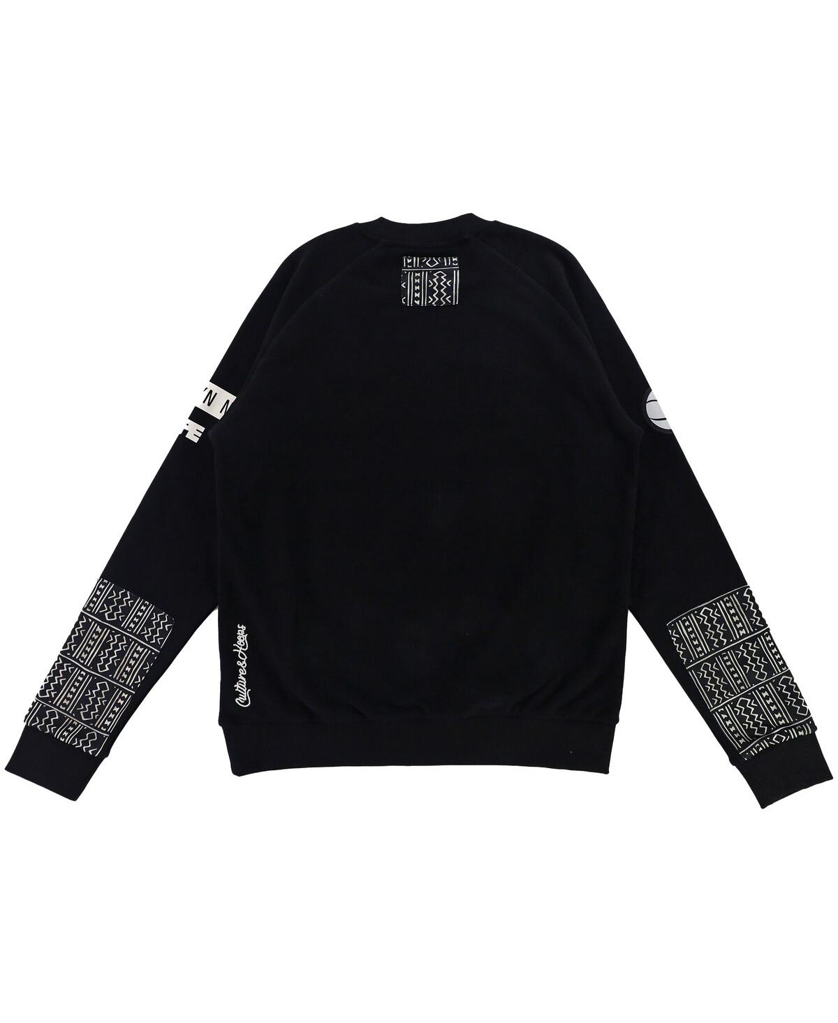 Shop Two Hype Men's And Women's Nba X  Black Brooklyn Nets Culture & Hoops Heavyweight Pullover Sweatshirt