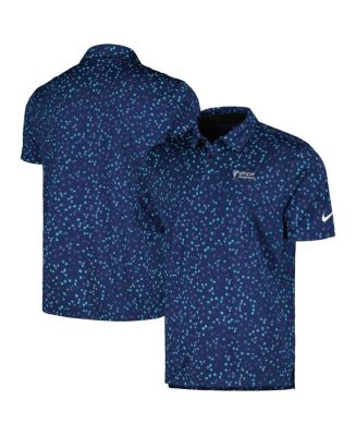 Nike Men's Navy Valspar Championship Tour Floral Performance Polo Shirt ...